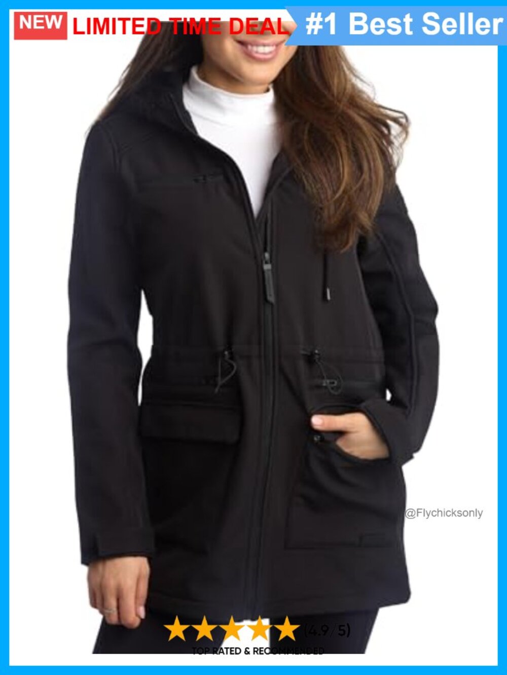 Spyder Softshell Jacket Water Resistant Fleece Lined Lightweight Women
